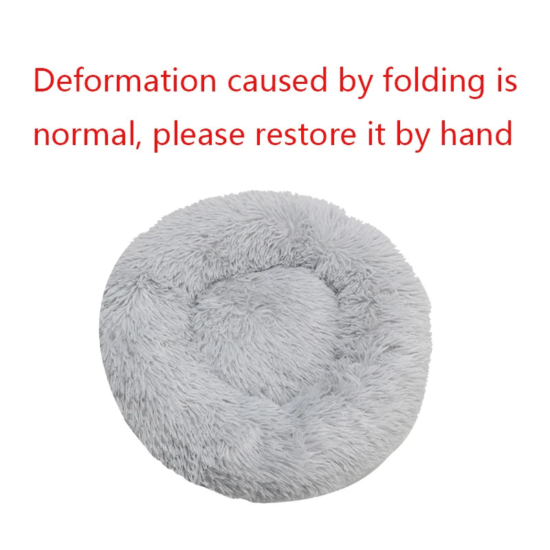 PawsyCozy – Round Plush Pet Bed
(Round Dog Bed | Winter Warm Cat Bed | Washable Plush Basket for Small, Medium & Large Pets)