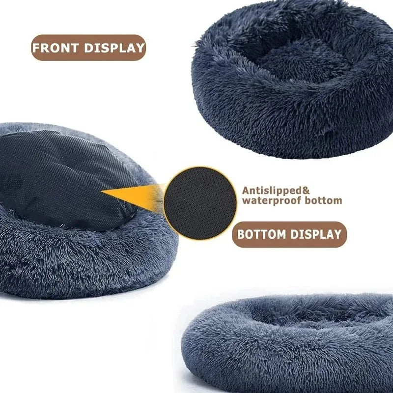 PawsyCozy – Round Plush Pet Bed
(Round Dog Bed | Winter Warm Cat Bed | Washable Plush Basket for Small, Medium & Large Pets)