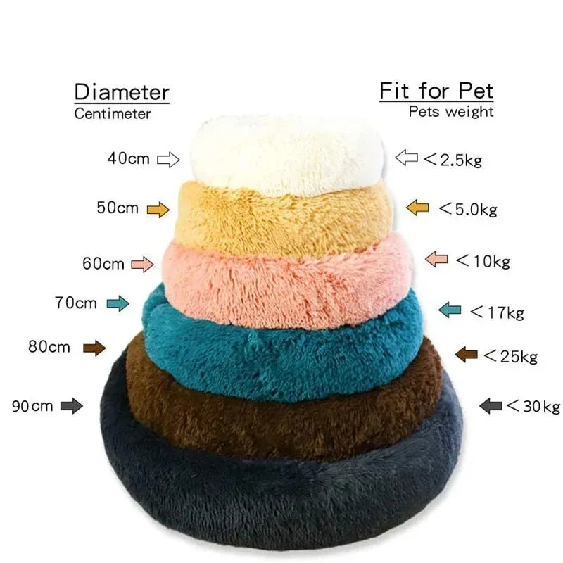 PawsyCozy – Round Plush Pet Bed
(Round Dog Bed | Winter Warm Cat Bed | Washable Plush Basket for Small, Medium & Large Pets)