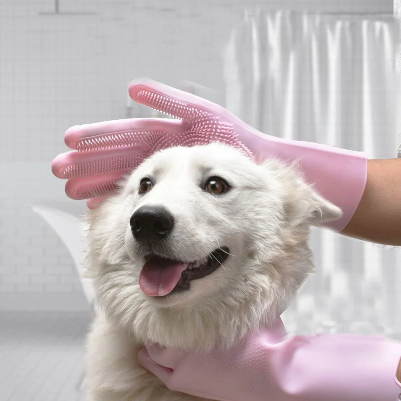 PawsyMagic – Silicone Pet Bathing Gloves
(New Magic Silicone Body Pet Bathing Gloves for Animals | Perfect Shampoo & Massage Brush for Dogs & Cats)
