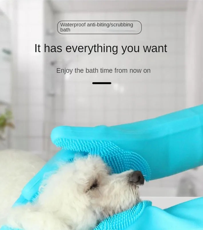PawsyMagic – Silicone Pet Bathing Gloves
(New Magic Silicone Body Pet Bathing Gloves for Animals | Perfect Shampoo & Massage Brush for Dogs & Cats)